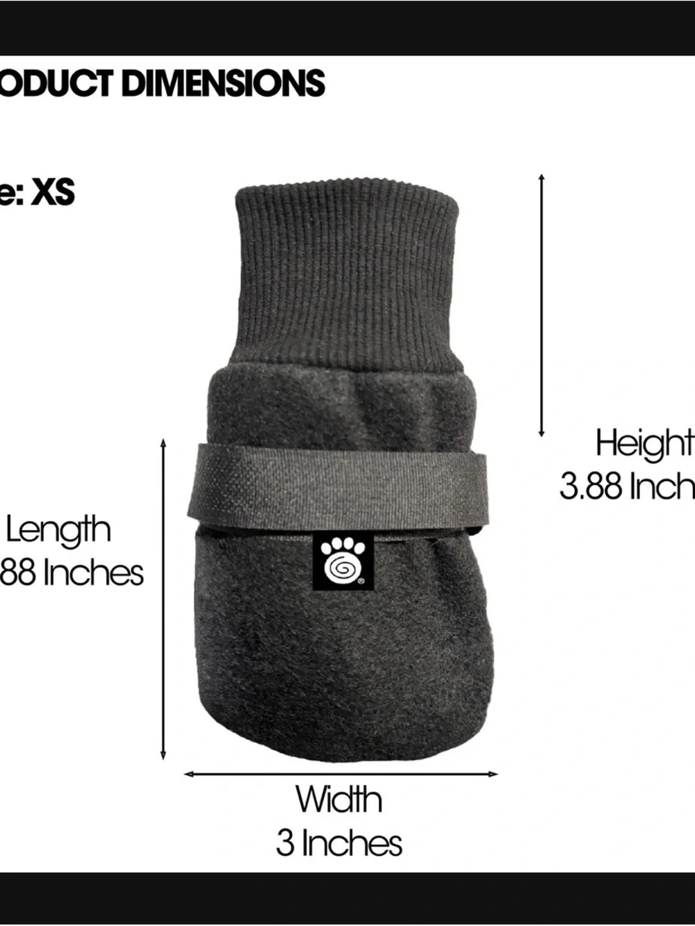 NWT Glacier Snug Dog Boot